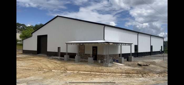 Industrial warehouse exterior